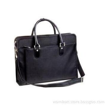 1680D Nylon Bag With Leather Handles Oversized Mens Briefca